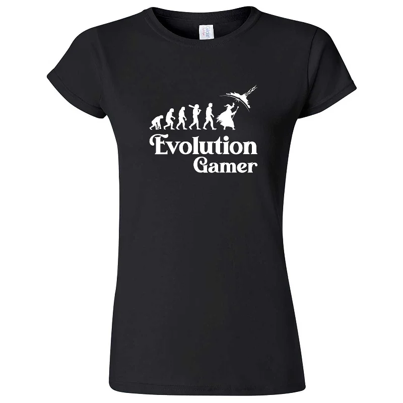 "Evolution Gamer - Fantasy" women's t-shirt-- Cashmere Blend Cotton Blend Poly Blend