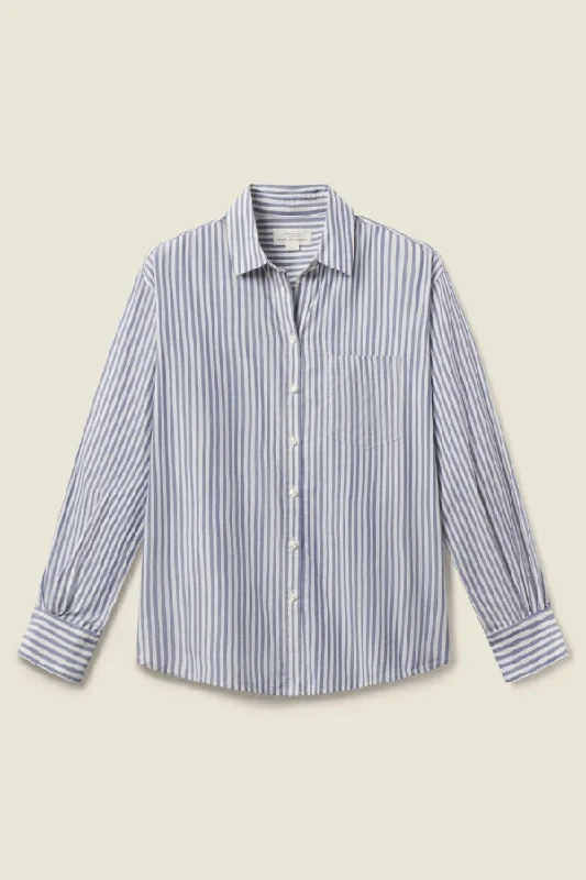 TROVATA Blake Oversized Shirt-- Cotton Fabric Linen Fabric Terry Fabric