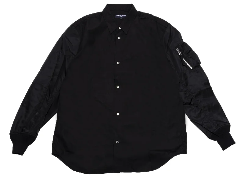 Comme des Garçons HOMME Bomber Shirt-- Welt Pockets Slit Pockets