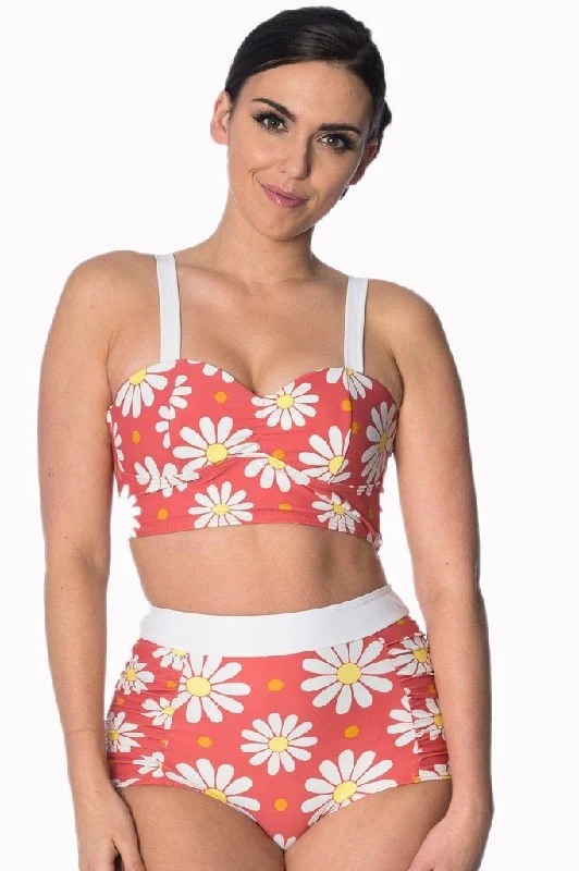 Crazy Daisy Plus Size Built Up Swimsuit Bottoms Comfortable Swim Shorts
