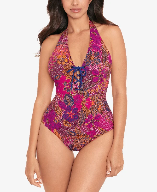 Tangerang Sirena One-Piece Swimsuit Deep-V Swimsuit Design