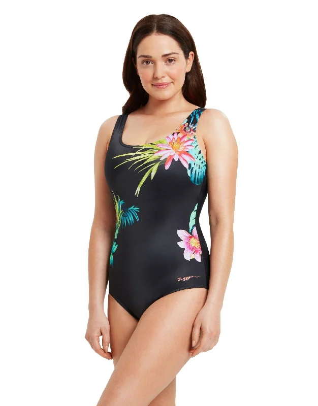 Zoggs Tropic Scoopback Swimsuit Quick-Dry Swimsuit