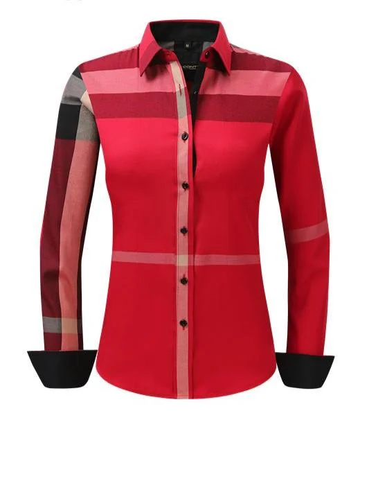 CT-005 Women Fashion Printed shirts-- Satin Fabric Silk Fabric Chiffon Fabric