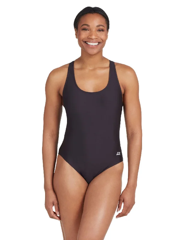 Zoggs Coogee Sonicback Swimsuit - Black Sexy Two-Piece Set