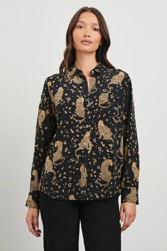 RAILS Kate Shirt-- Polka Dot Checkered Tartan