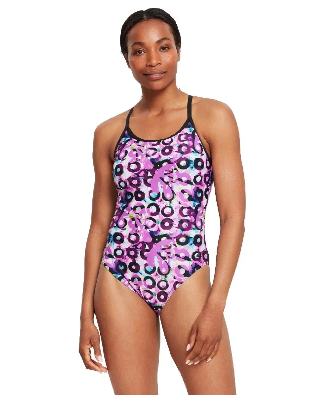 Zoggs Loopy Sprintback Swimsuit Elegant Swim Dress