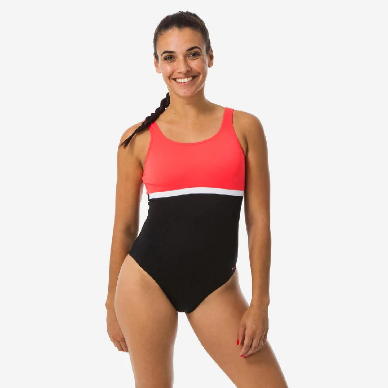Women's 1-piece Swimsuit Heva li Black Coral Plus-Size Bikini Set