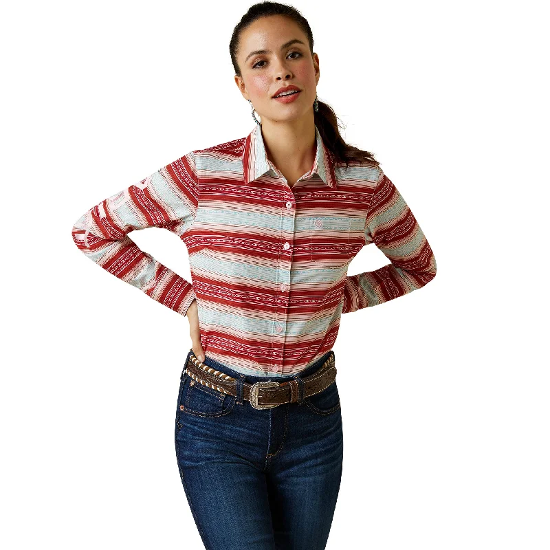 Ariat® Ladies Team Kirby Savannah Print Button Down Shirt 10044957-- Embroidered Appliqued Beaded Ariat® Ladies Team Kirby Savannah Print Button Down Shirt 10044957-- Embroidered Appliqued Beaded