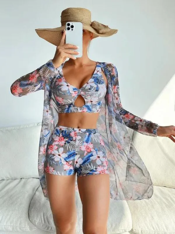 Denice® | Sexy floral swimsuit with high waist Beach Ready Swimsuit