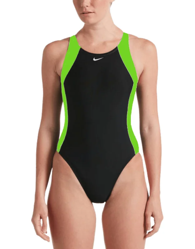 Nike Colour Surge Fastback Swimsuit - Atomic Green Vibrant Bikini Design