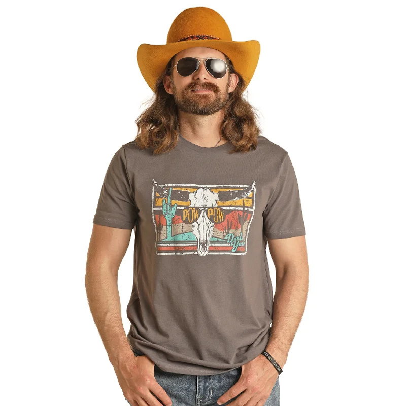 Rock & Roll Cowboy® Unisex Dale Brisby Charcoal T-Shirt RRUT21R0J2-- Hooded Caped Shawl Collar Rock & Roll Cowboy® Unisex Dale Brisby Charcoal T-Shirt RRUT21R0J2-- Hooded Caped Shawl Collar