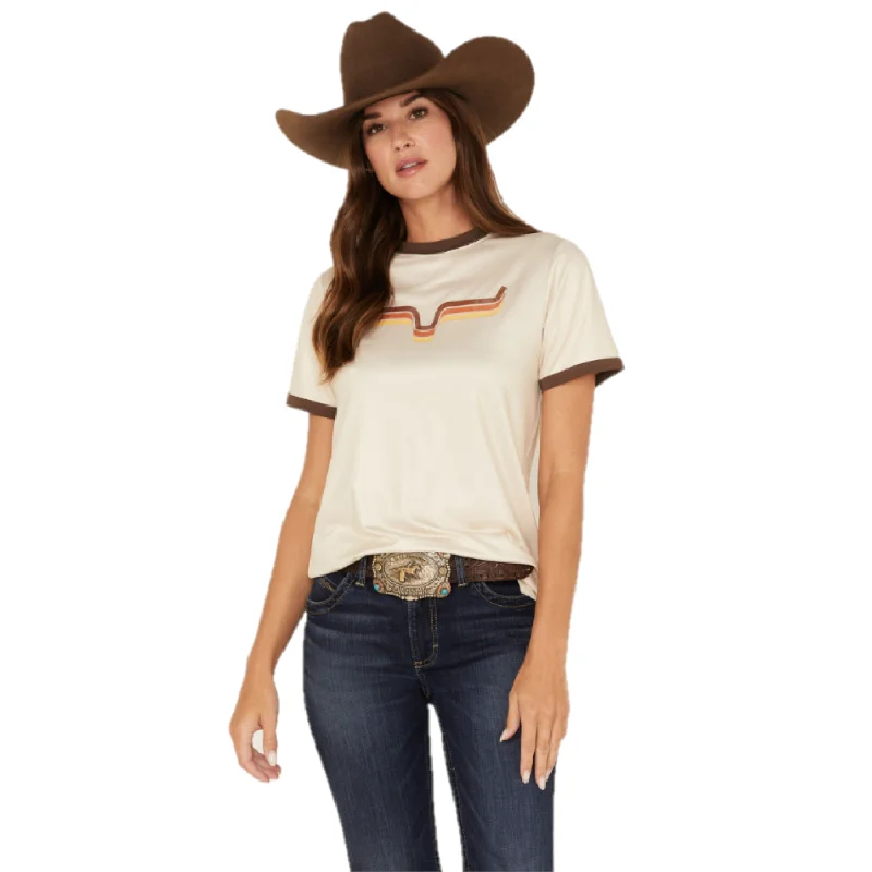 Kimes Ranch® Ladies Rhythm Ringer Natural Performance T-Shirt RING-NAT-- Anti-Pilling Machine Wash Handmade Kimes Ranch® Ladies Rhythm Ringer Natural Performance T-Shirt RING-NAT-- Anti-Pilling Machine Wash Handmade