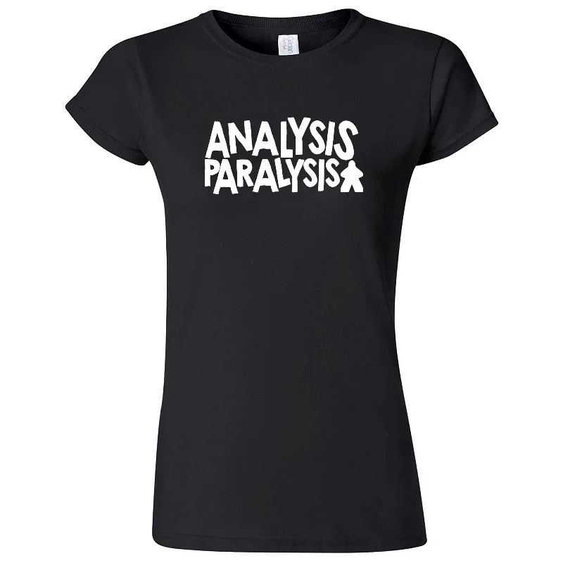 "Analysis Paralysis" women's t-shirt-- Rayon Velvet Corduroy