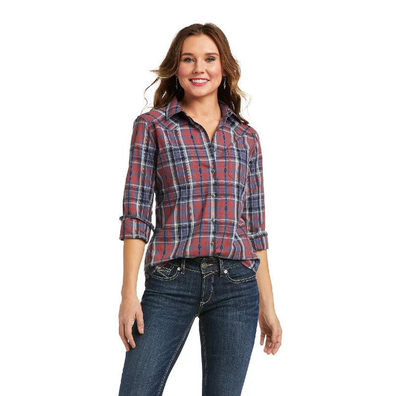 Ariat® Ladies REAL Billie Jean LS Mountain Dusk Shirt 10037813-- Mesh Fabric Canvas Fabric Denim Fabric Ariat® Ladies REAL Billie Jean LS Mountain Dusk Shirt 10037813-- Mesh Fabric Canvas Fabric Denim Fabric