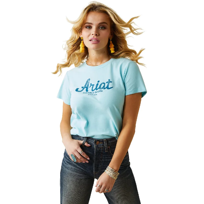 Ariat® Ladies R.E.A.L™ Durable Goods Gulf Stream T-Shirt 10043678 -- Basic T-Shirt Crew Neck Short Sleeve Ariat® Ladies R.E.A.L™ Durable Goods Gulf Stream T-Shirt 10043678 -- Basic T-Shirt Crew Neck Short Sleeve