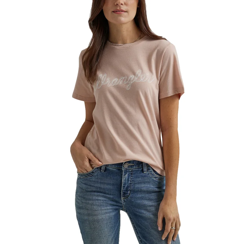 Wrangler Ladies Graphic Peach Whip T-Shirt 112344134-- Chenille Blend Fleece Blend Nylon Blend Wrangler Ladies Graphic Peach Whip T-Shirt 112344134-- Chenille Blend Fleece Blend Nylon Blend