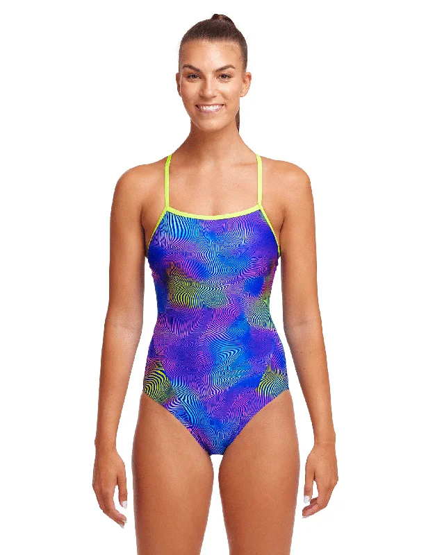 Funkita Screen Time Single Strap Swimsuit Sporty Swimsuit Style
