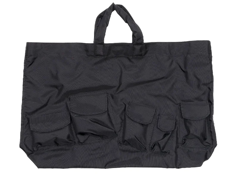 Comme des Garçon SHIRT Nylon Duffle Bag in Black-- Sequined Glittery Shiny