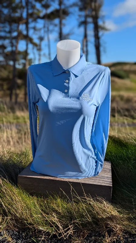 Peter Millar Lightweight Long Sleeve Sun Shirt-- Boxy Fit Fitted Loose
