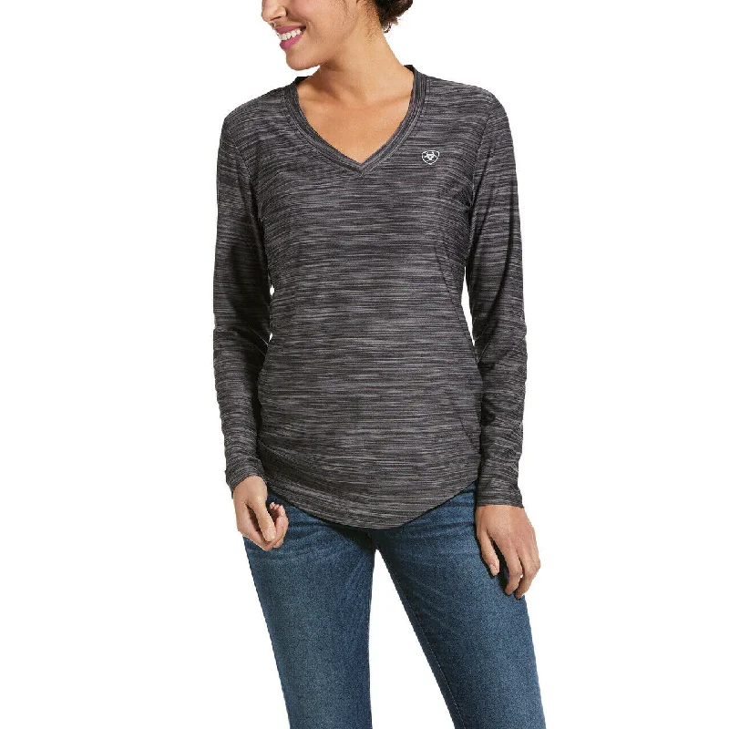 Ariat® Ladies Periscope Laguna Top Long Sleeve Shirt 10032724-- Mesh Blend Leather Blend Suede Blend Ariat® Ladies Periscope Laguna Top Long Sleeve Shirt 10032724-- Mesh Blend Leather Blend Suede Blend
