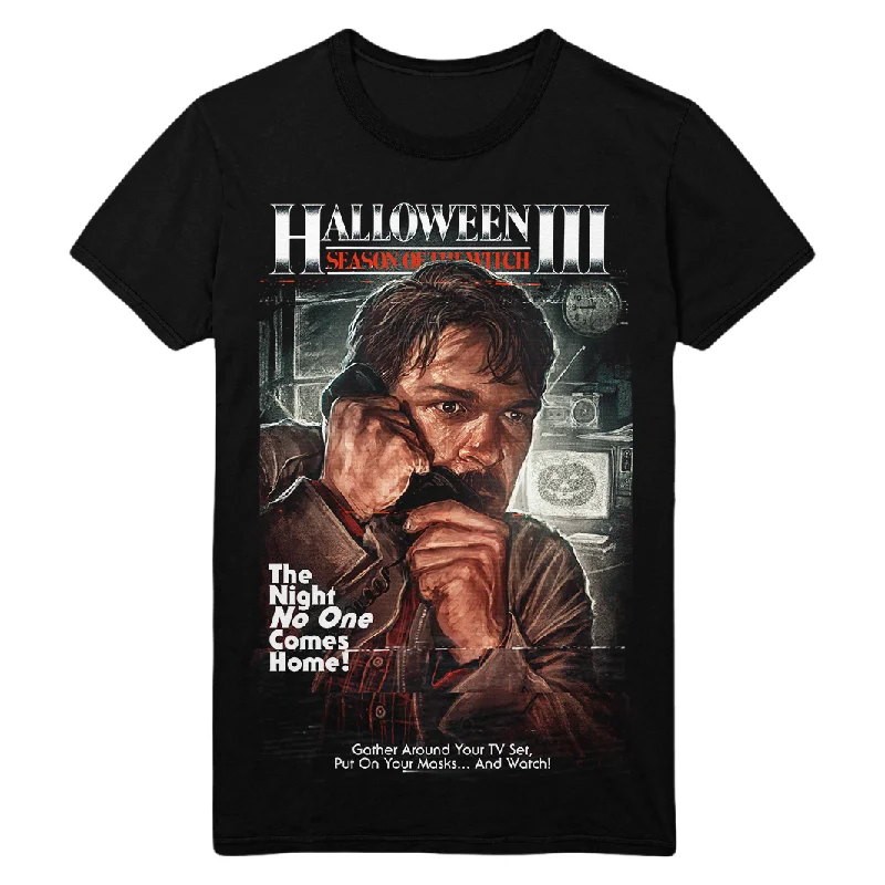 Halloween III: The Third Channel T-Shirt-- Striped Floral Plaid