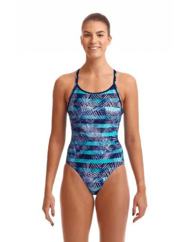 Funkita Palm Pilot Diamond Back Swimsuit Sporty Swimwear Bottoms
