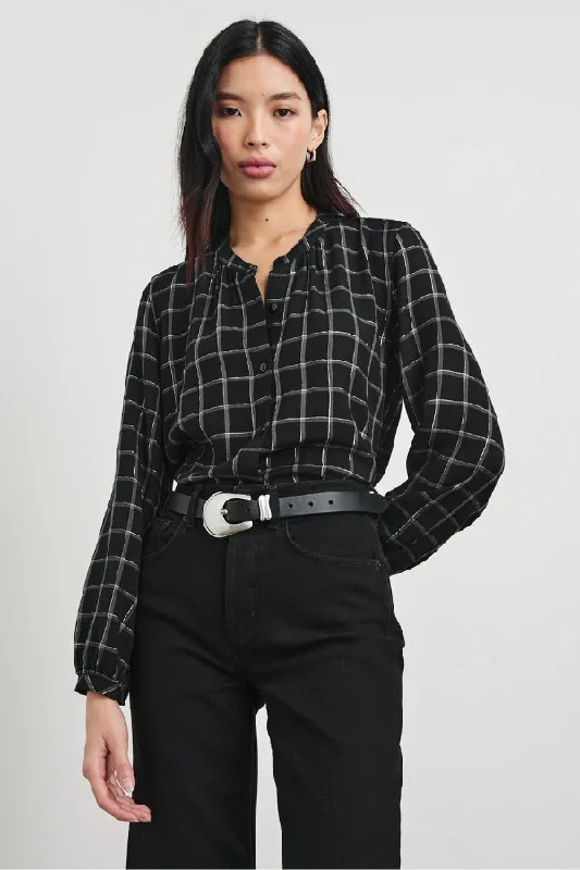 RAILS Eloise Shirt-- Terry Blend Velvet Blend Canvas Blend