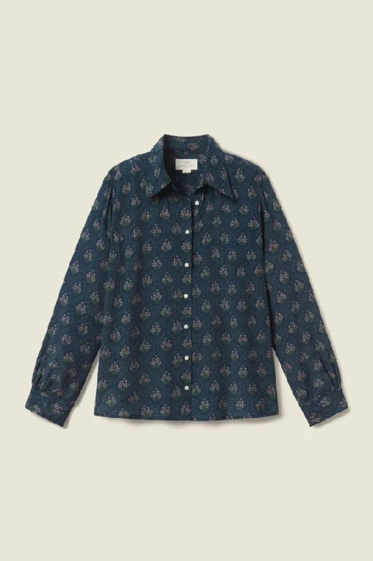 TROVATA Jacquelin Shirt-- Rayon Fabric Velvet Fabric Corduroy Fabric