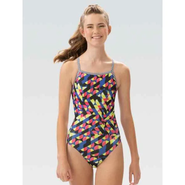 Dolfin Uglies Gamescape V-Back One Piece Swimsuit Sexy Two-Piece Set