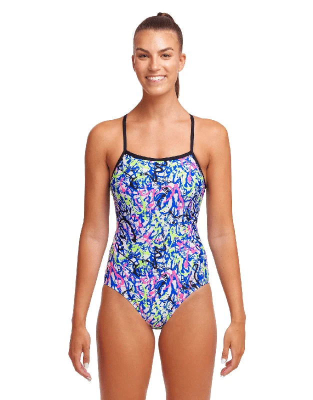 Funkita Big Squig Single Strap Swimsuit Comfortable Tankini Set