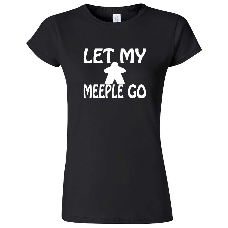 "Let My Meeple Go" women's t-shirt-- Chenille Brocade Lace