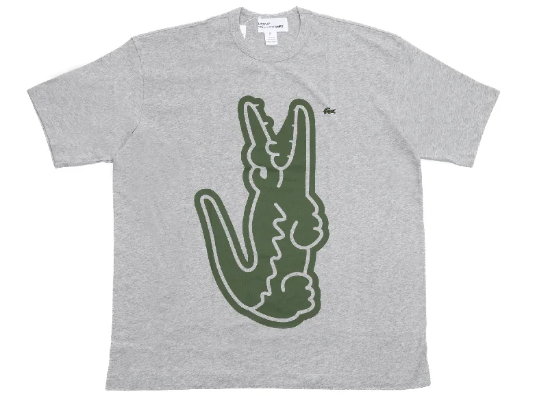 Comme des Garçons SHIRT x Lacoste Logo Tee-- Satin Blend Silk Blend Wool Blend