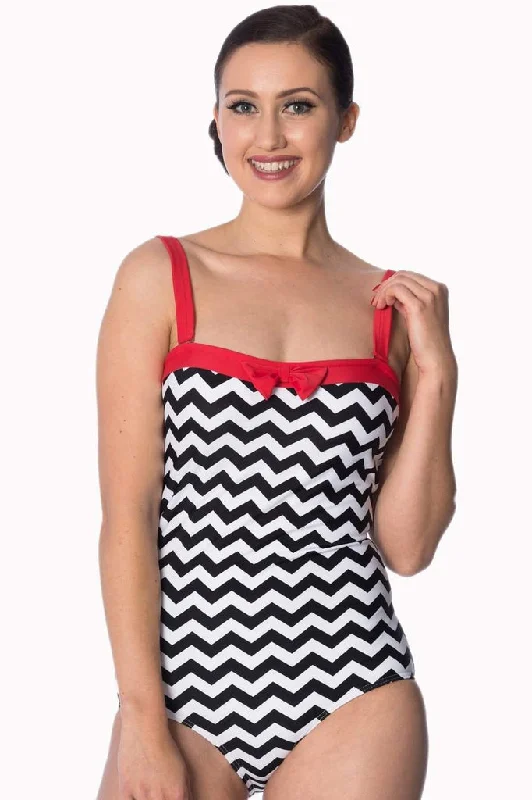 Black Coffee One Piece Swimsuit Chic Beach Cover-Up