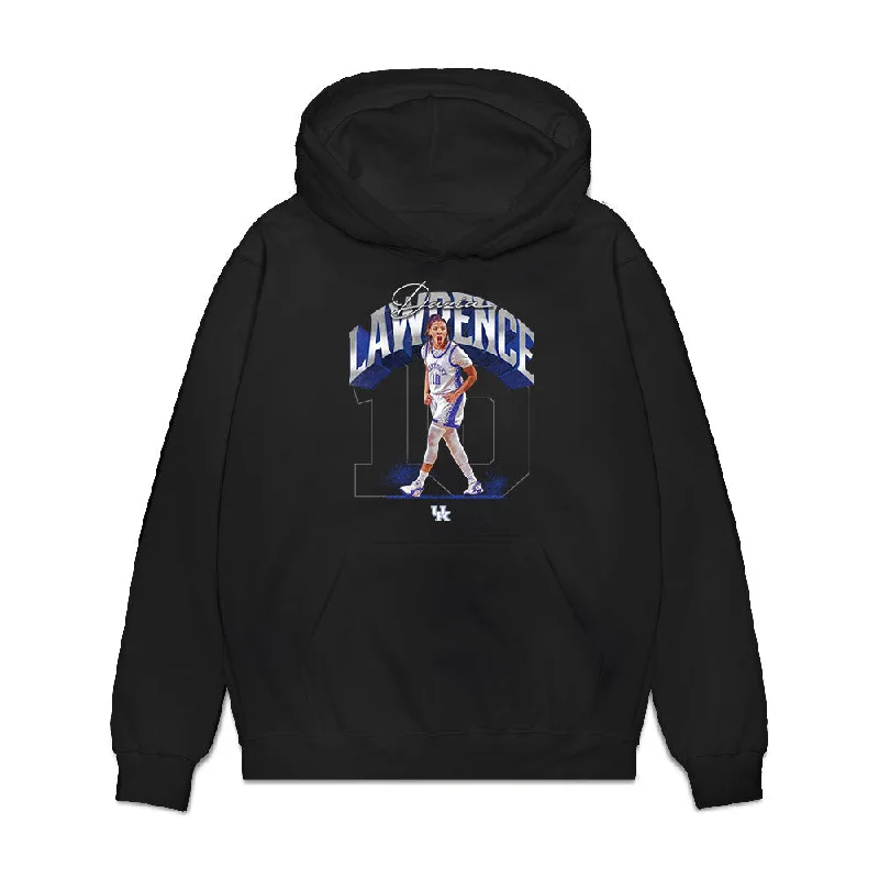 Kentucky - NCAA Women's Basketball : Dazia Lawrence - Player Collage Premium Hooded Sweatshirt Hooded Sweatshirt Casual Wear Street Style