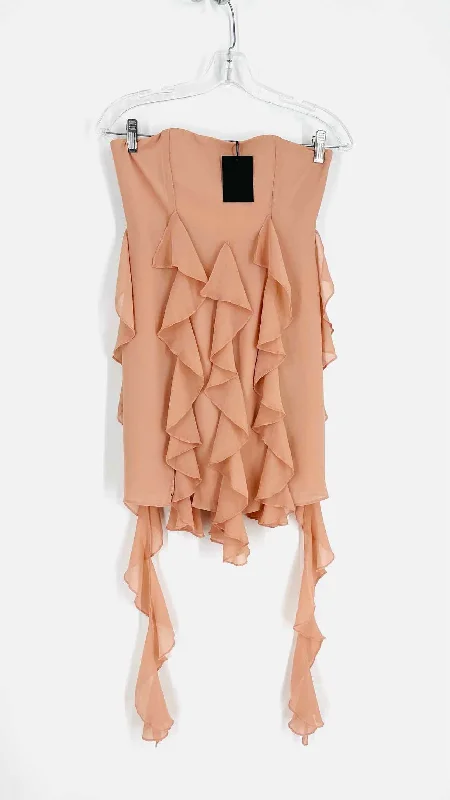 NBD Size XS Blush Ruffles NEW Designer Dress Tunics Top rated