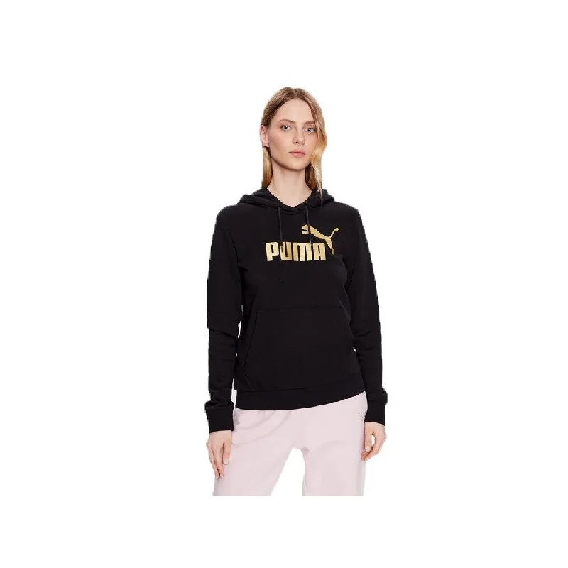 ESS+ Metallic Logo  Hoodie TR Sportstyle/Core Women Hooded Sweatshirt Casual Wear Street Style