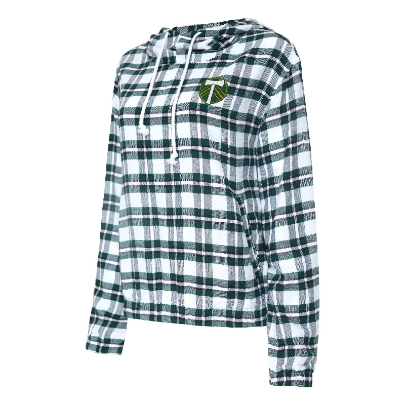 PORTLAND TIMBERS FC WOMEN'S LONG SLEEVE SIENNA HOODIE Hoodie with Slit Hem Functional Movement
