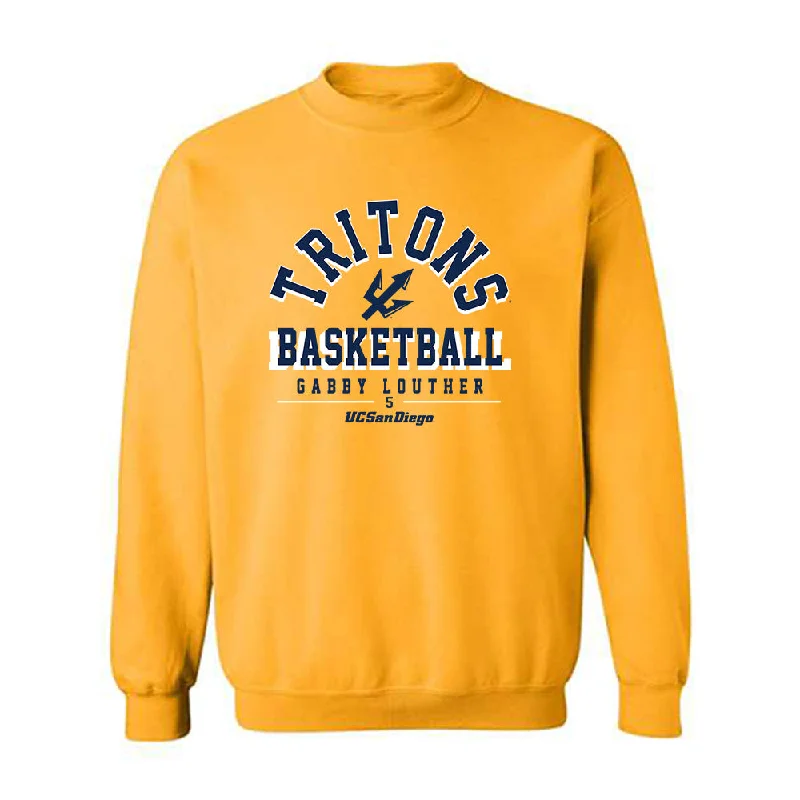 UCSD - NCAA Women's Basketball : Gabby Louther - Classic Fashion Shersey Crewneck Sweatshirt Hoodie with Lining Warm Insulated