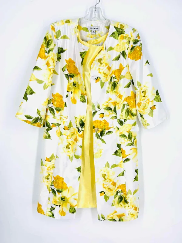 Size 12 Wh/Yw/Gr Floral Dresses Dress Set Tunics Cozy comfortable