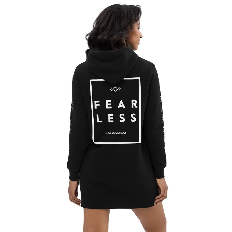Amanda Hoodie dress - Fearless Graphic Hoodie Design Print