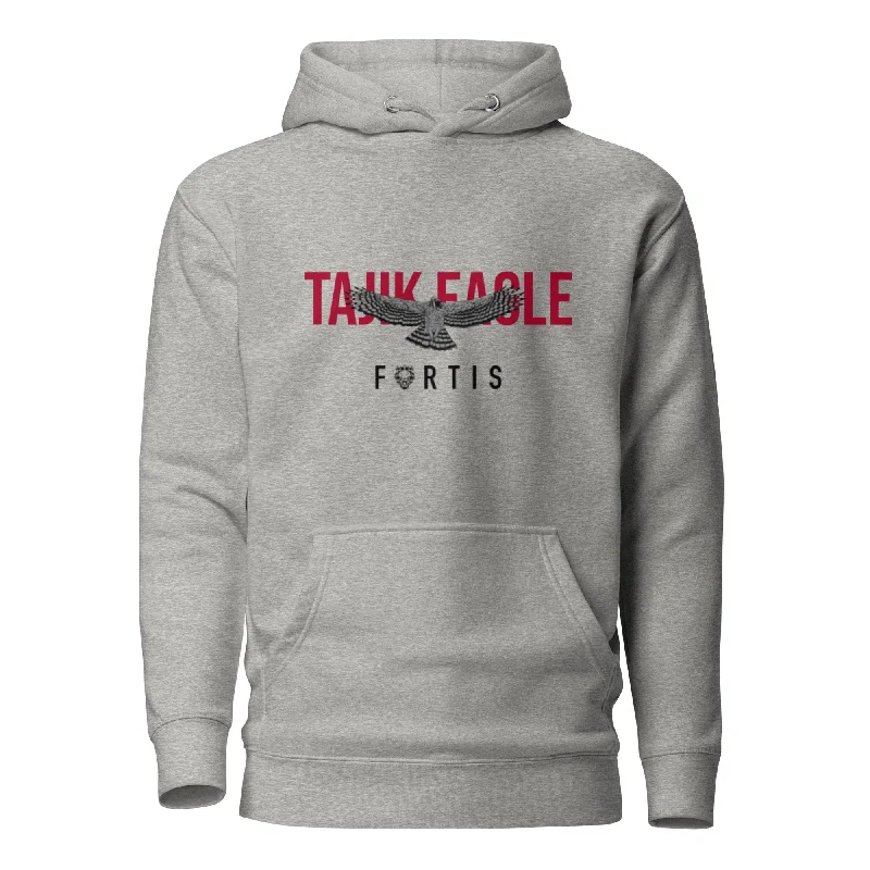 Nurllo Aliev x Fortis Tajik Eagle Hoodie Hoodie with Hem Raw Edge Edgy Unfinished