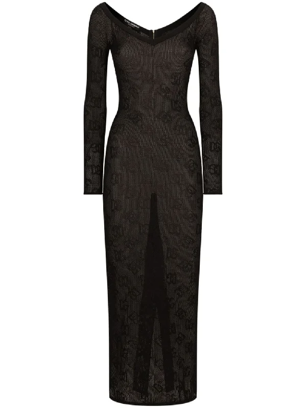 Dolce & Gabbana Women's Dresses Black Tunics Polka dots
