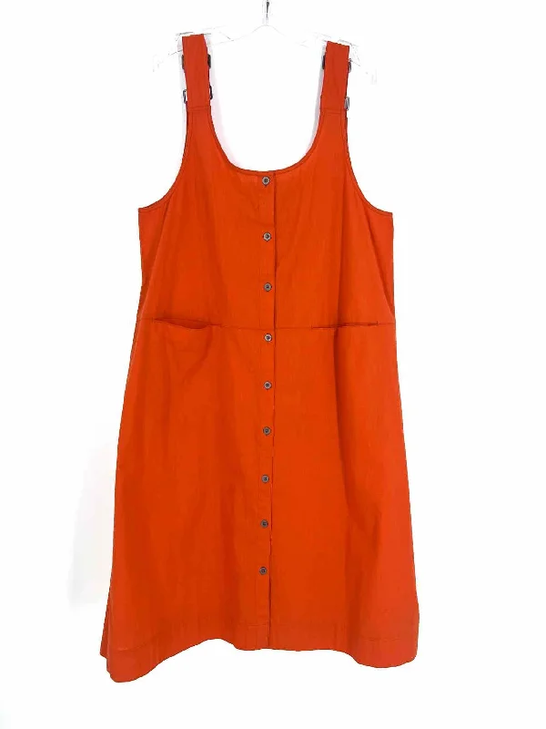 Gudrun Sjoden Size S Orange/Silver Button(s) Tiered Dresses Dress Tunics Luxurious high-end
