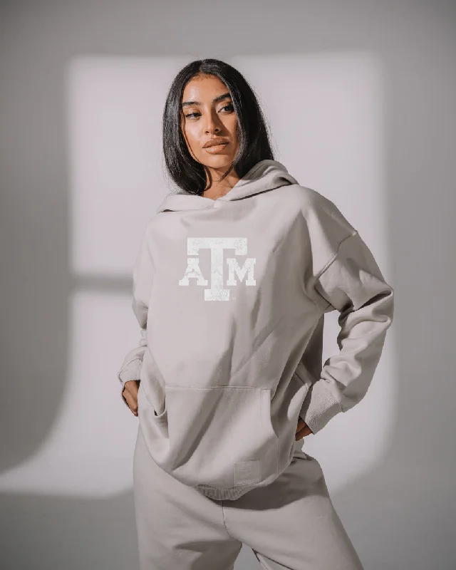 Texas A&M Aggies® Boyfriend Hoodie Hoodie with Raglan Sleeves Sporty Comfortable