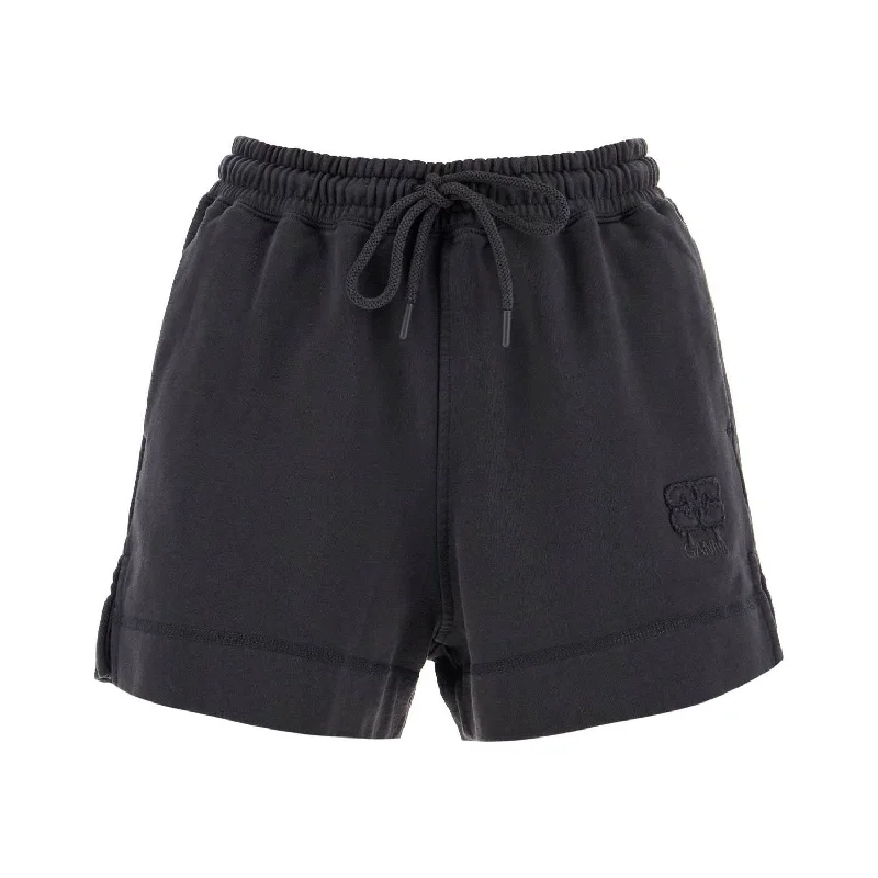 Ganni sweatshirt fabric shorts Hoodie with Patch Decorative Personalized