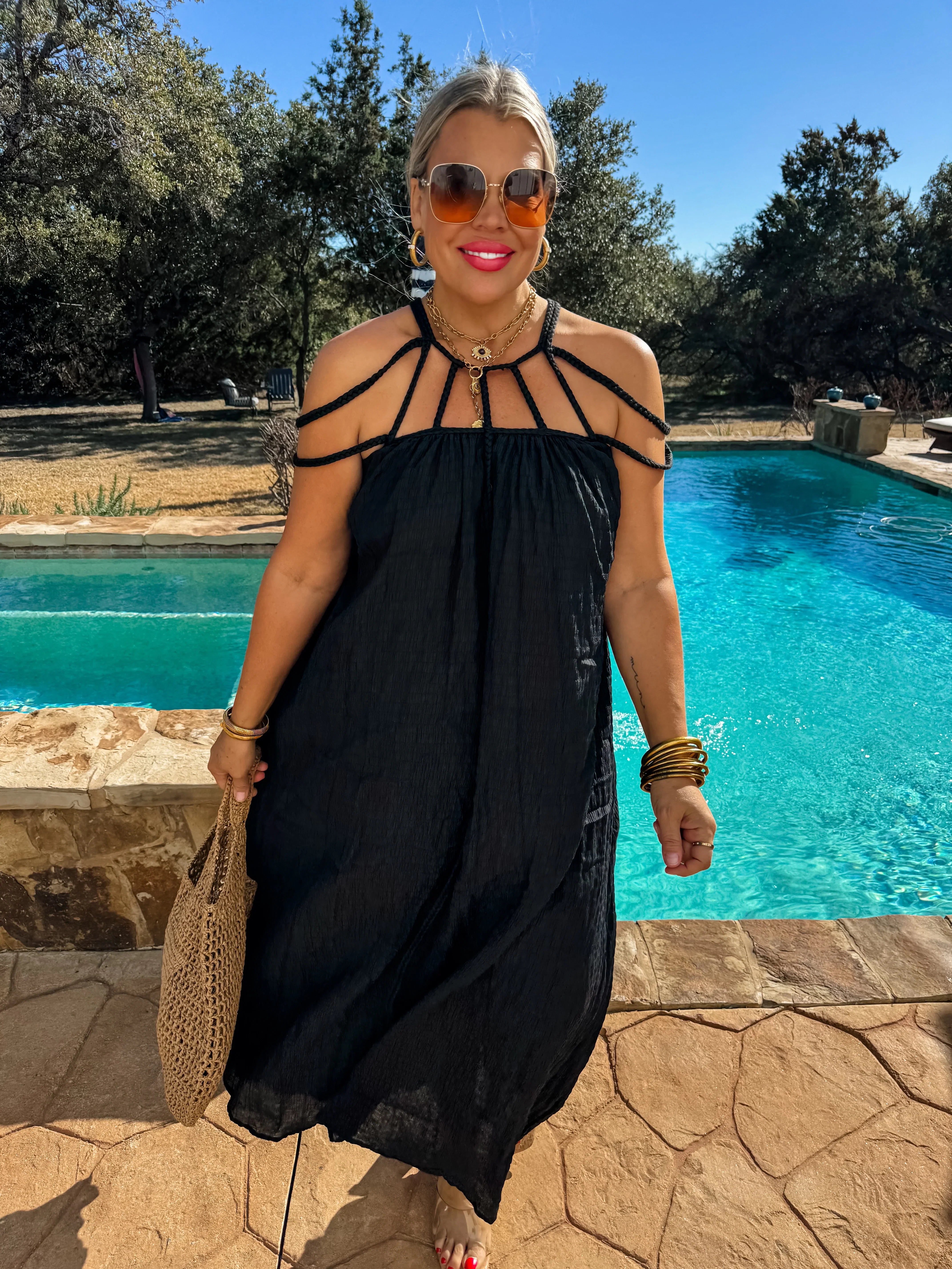 PREORDER: Ciao Bella Strappy Dress Tunics Velvet soft