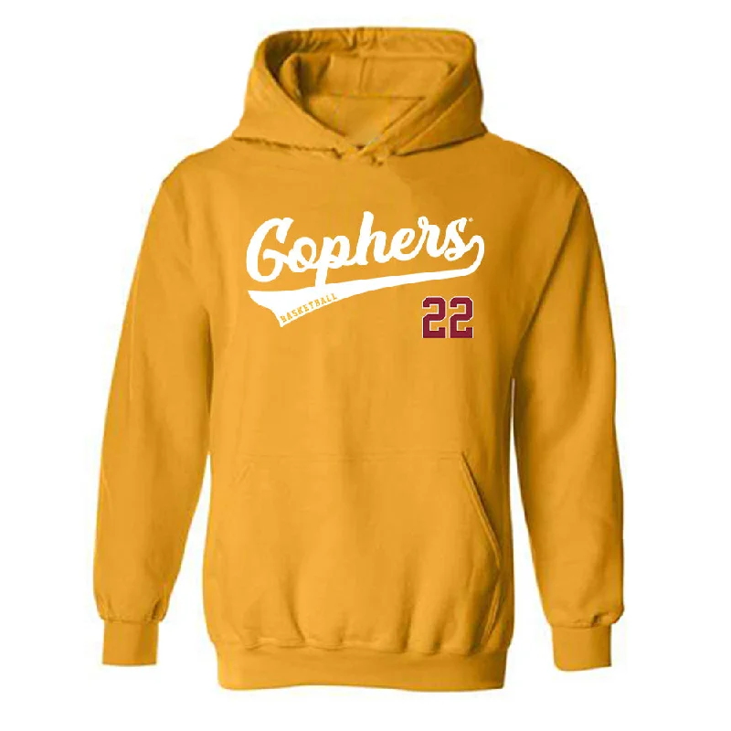 Minnesota - NCAA Women's Basketball : Kennedy Klick - Classic Shersey Hooded Sweatshirt Hoodie with Earth Tones Natural Calm