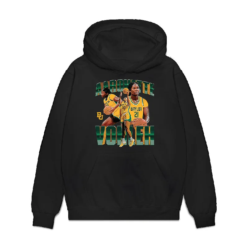 Baylor - NCAA Women's Basketball : Aaronette Vonleh - Premium Hooded Sweatshirt Hoodie with High-Low Hem Asymmetrical Trendy