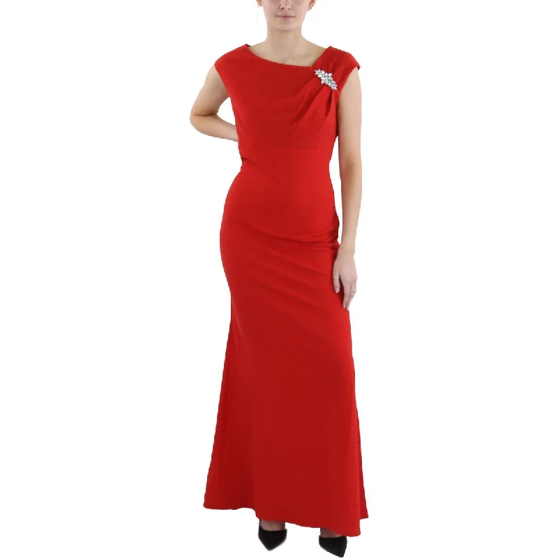 Womens Full Length Embellished Evening Dress Tunics Stylish elegant