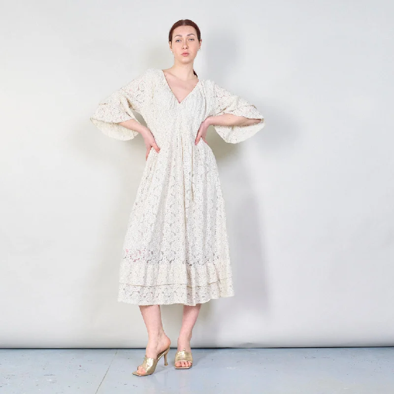 Eyelet lace button-down dress wholesale Tunics Gym athletic
